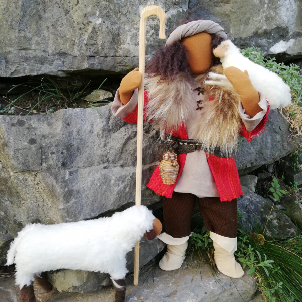 Junger Hirte - Erzählfigur 50cm